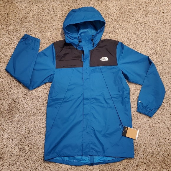 THE NORTH FACE Antora Jacket - Banff Blue / Black Windbreaker Parka Jacket - Picture 5 of 7